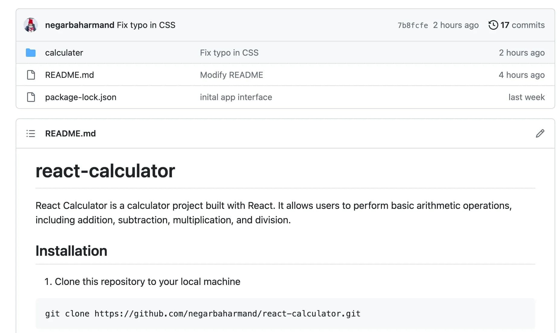 projects github page
